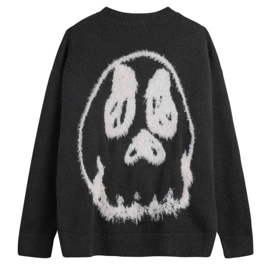 Y-3 CHITO GRAPHIC KNIT CARDIGAN  BLACK