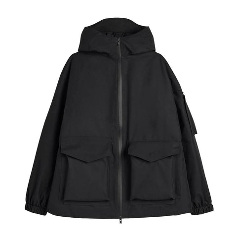 Y-3 GTX PADDED HOODED JACKET BLACK