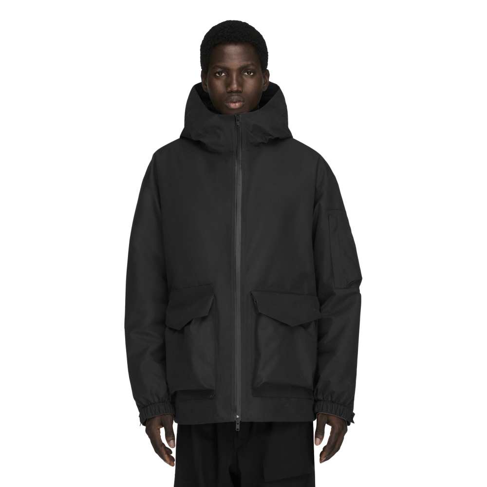 Y-3 GTX PADDED HOODED JACKET BLACK
