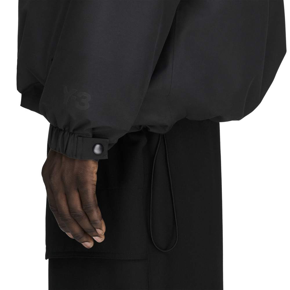 Y-3 GTX PADDED HOODED JACKET BLACK