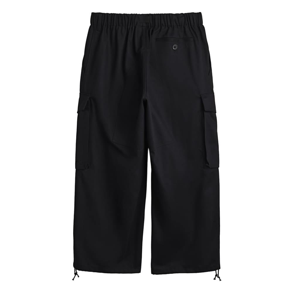 Y-3 TWILL PANTS BLACK