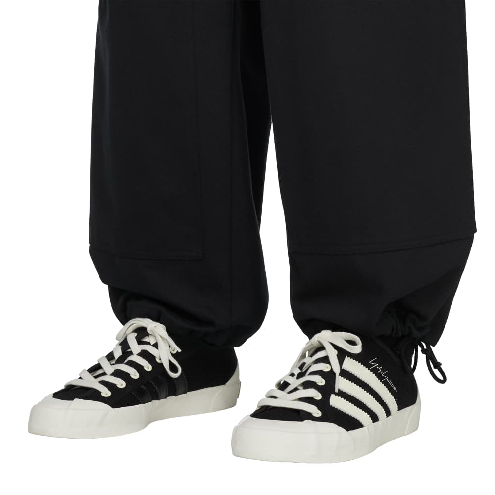 Y-3 TWILL PANTS BLACK