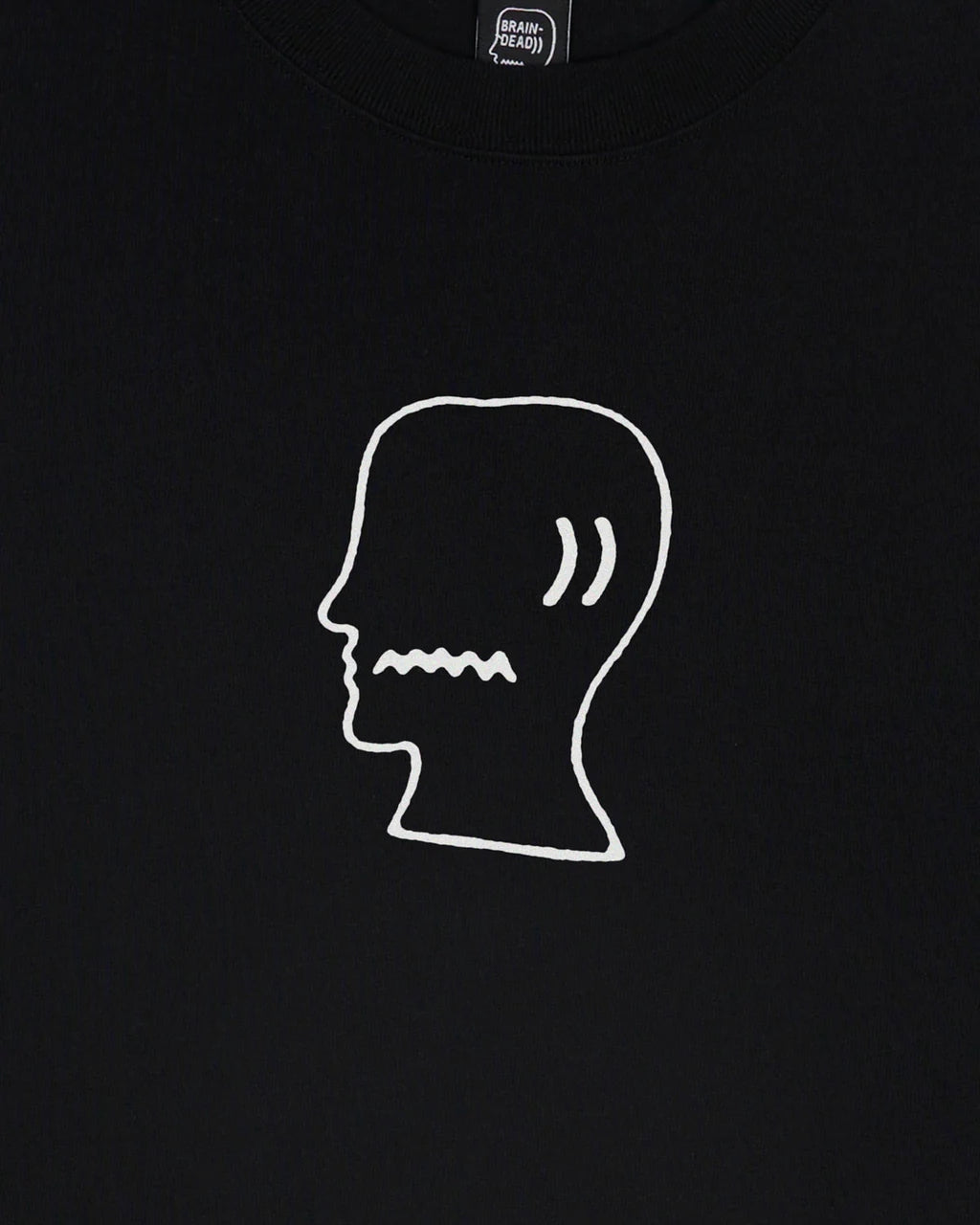 BRAIN DEAD LOGOHEAD T-SHIRT BLACK