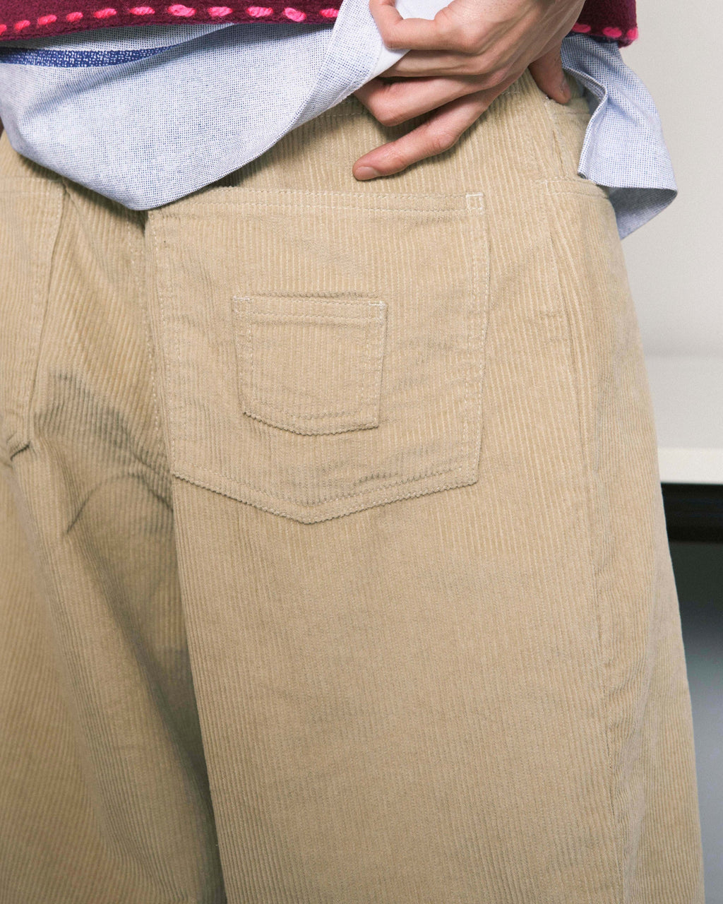 6 POCKET JEANS CORD BEIGE