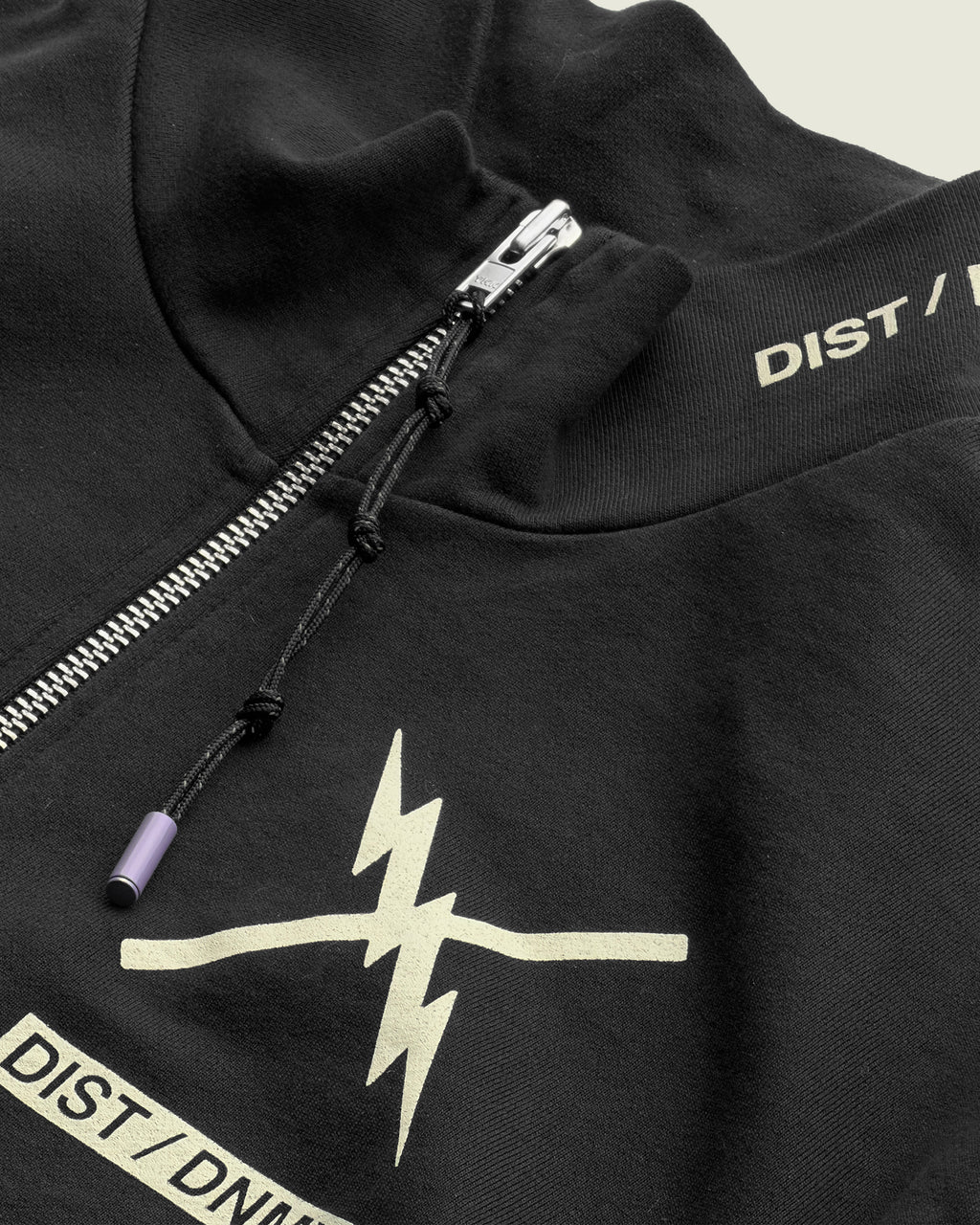 DIST / DNMX X SKULLPHONE "Pegasus Void" Quarter Zip BLACK FADE