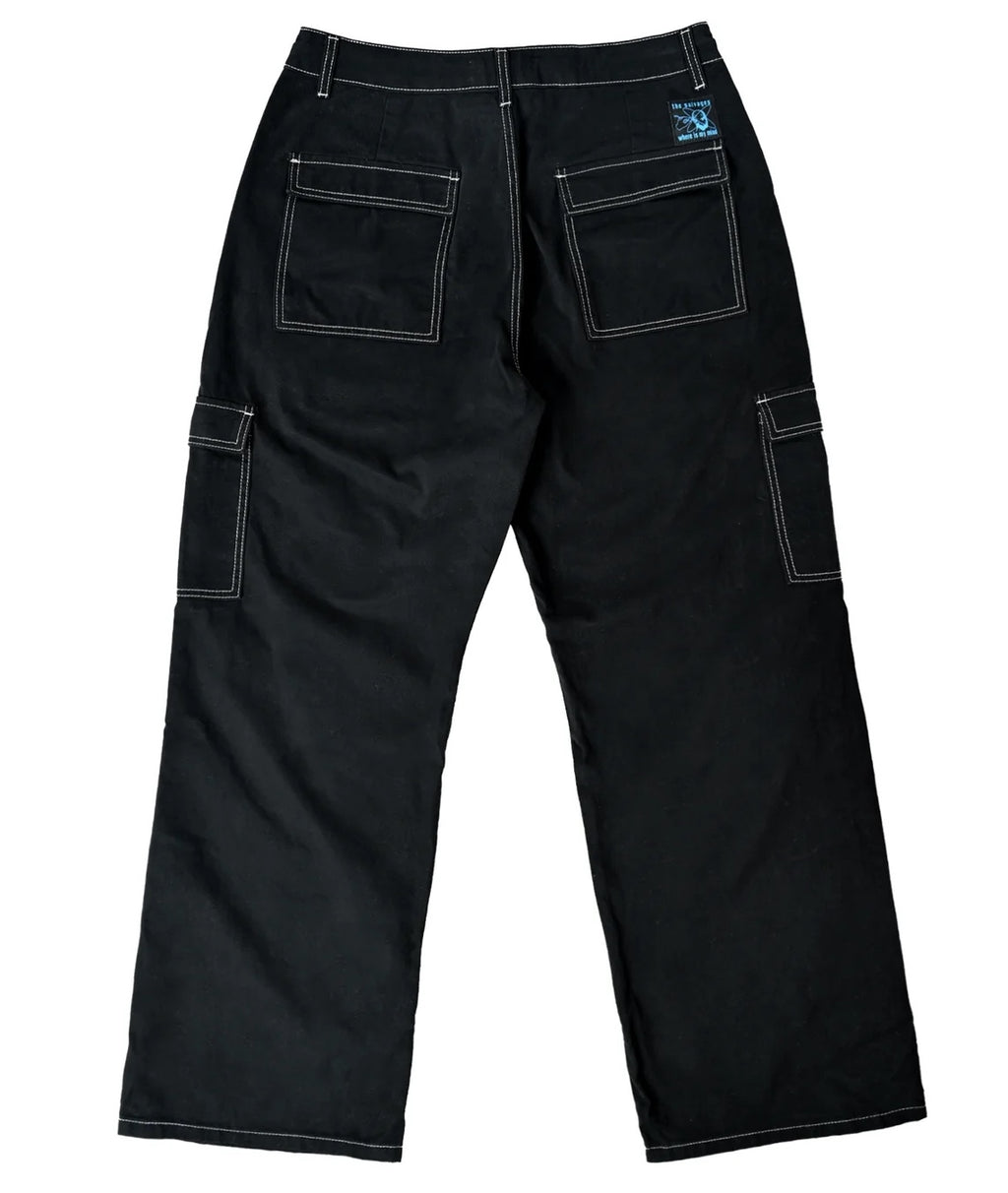 CAMPER WIDE CARGO PANTS BLACK