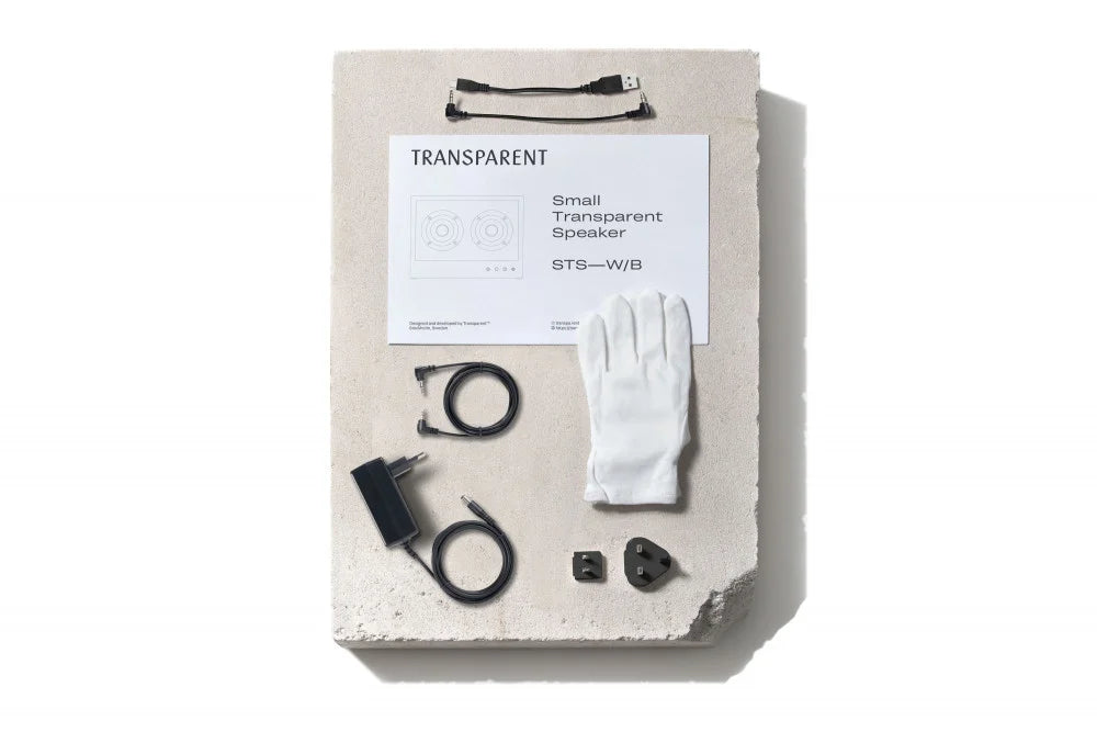SMALL TRANSPARENT SPEAKER BLACK