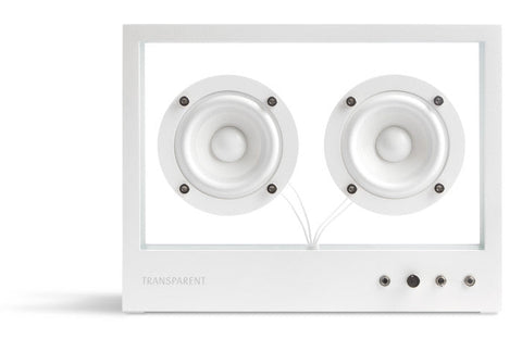 SMALL TRANSPARENT SPEAKER WHITE