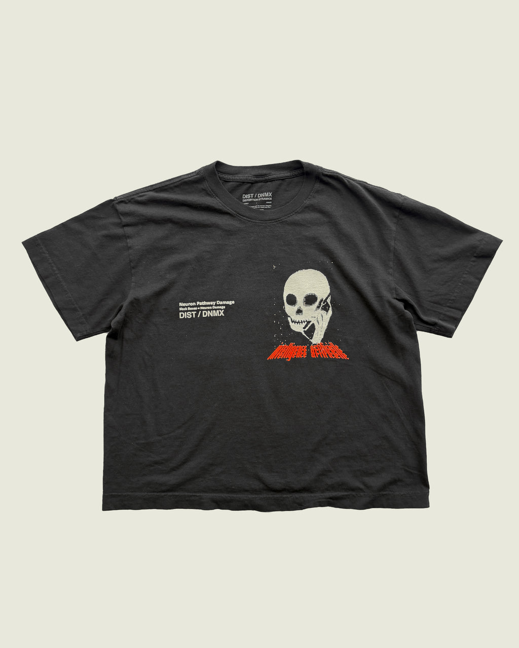 DIST / DNMX X SKULLPHONE "Intelligence Artificielle" T-SHIRT BLACK