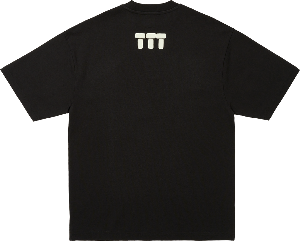 TETRIS TEETH GLOW IN THE DARK INK T-SHIRT BLACK