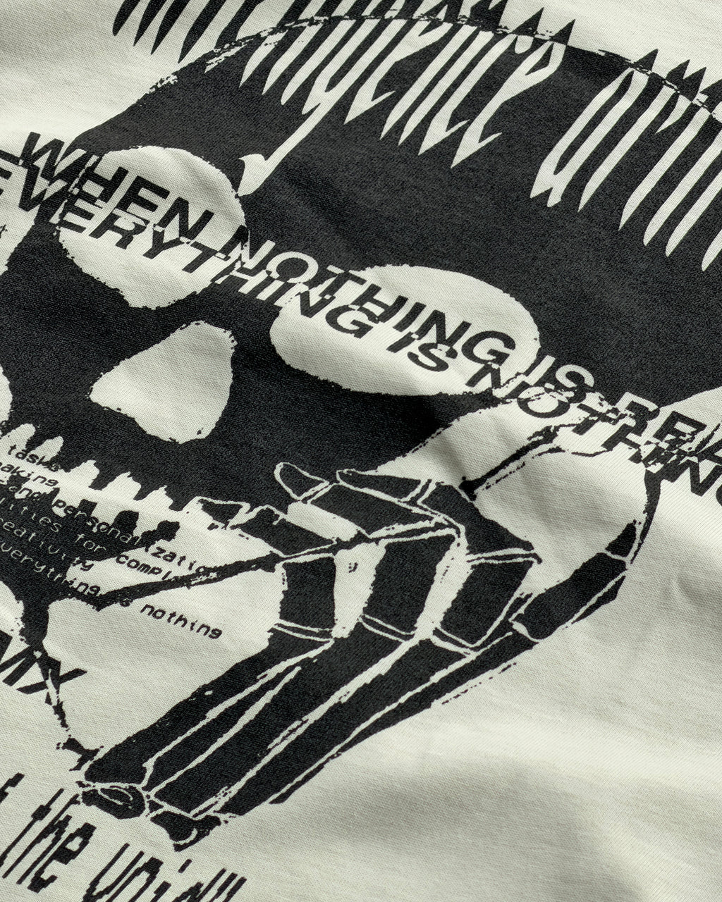 DIST / DNMX X SKULLPHONE "The Call of The Void" LONG SLEEVE T-SHIRT BONE