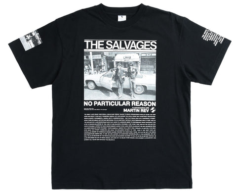 'NO PARTICULAR REASON' THE SALVAGES x SUICIDE T-SHIRT IN BLACK
