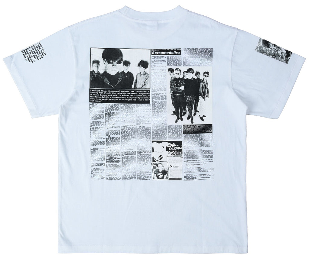'NO PARTICULAR REASON' THE SALVAGES x BOBBY GILLESPIE T-SHIRT WHITE