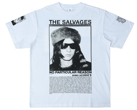 'NO PARTICULAR REASON' THE SALVAGES x BOBBY GILLESPIE T-SHIRT WHITE