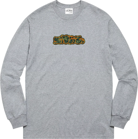 LOGO LONGSLEEVE T-SHIRT HEATHER GREY