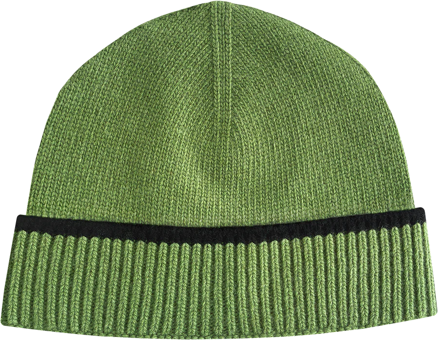 CONTRAST STRIPE BEANIE GREEN