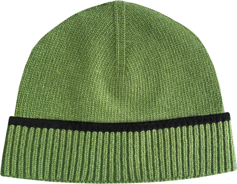 CONTRAST STRIPE BEANIE GREEN