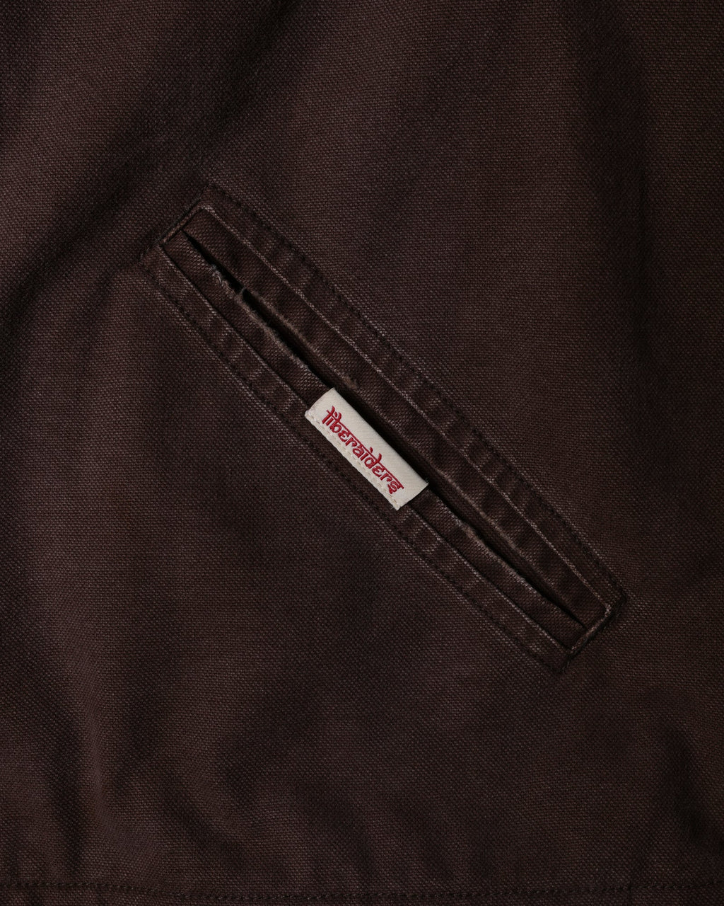 GARMENT DYED WORK JACKET BROWN