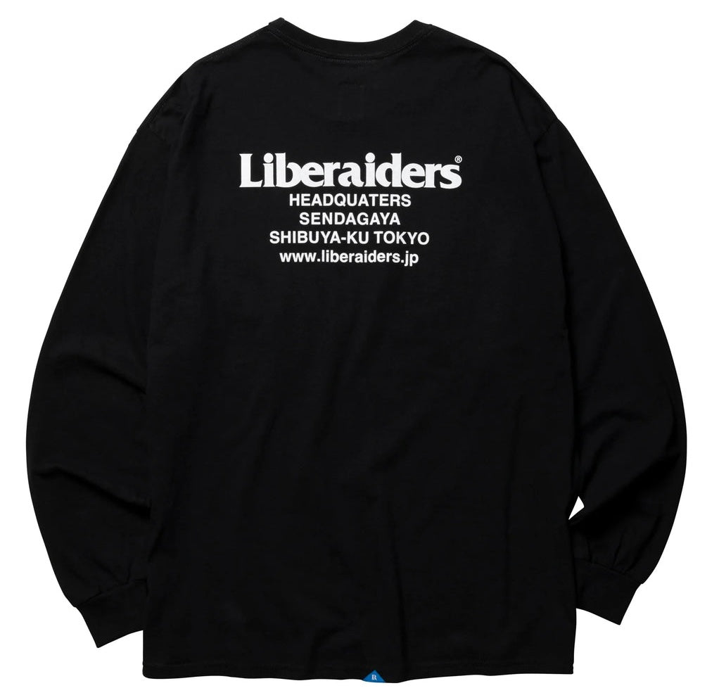 HEADQUARTERS L/S TEE BLACK