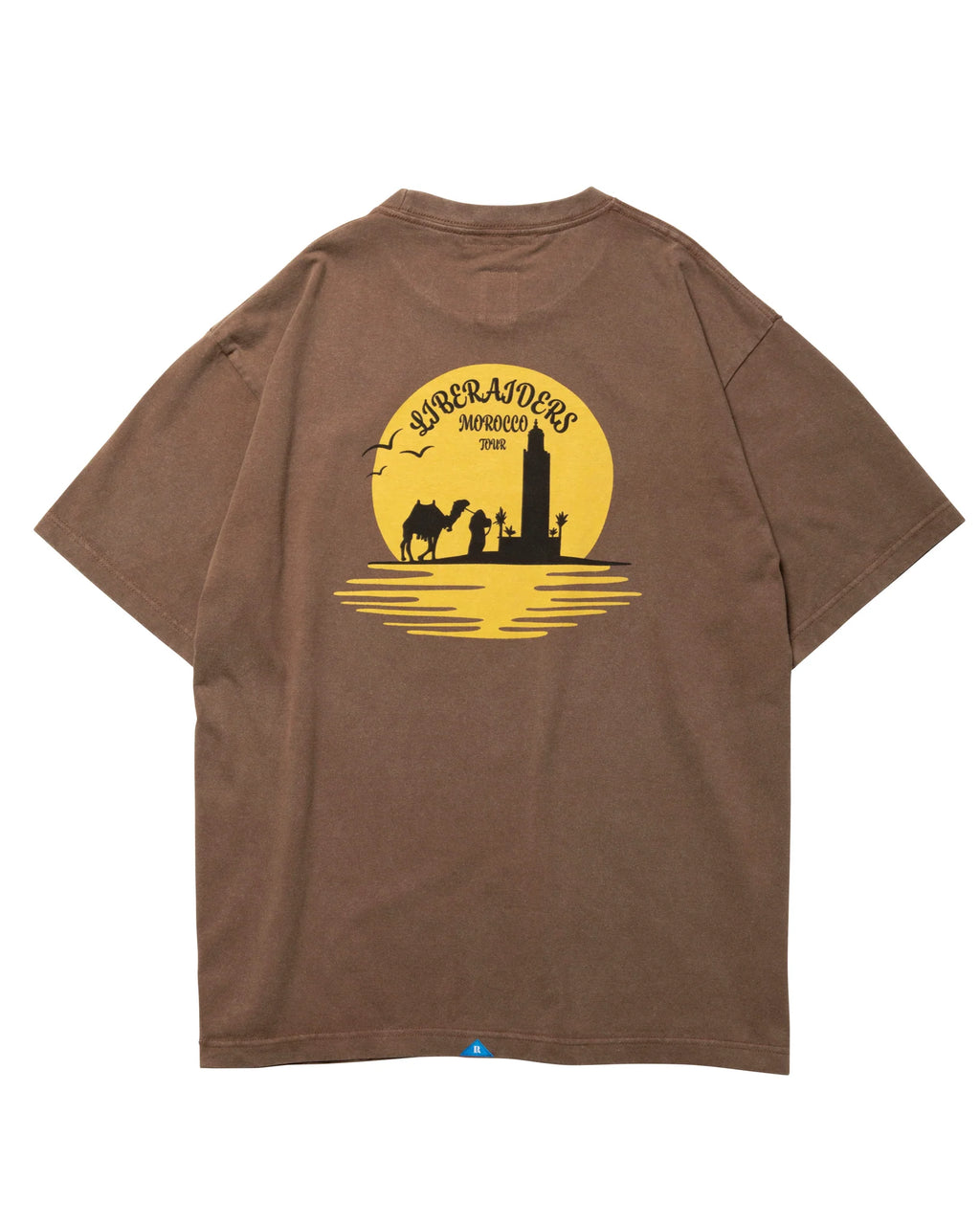 SUNSET LOGO TEE BROWN