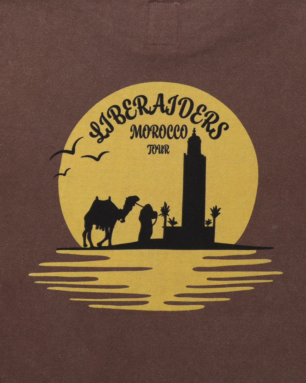 SUNSET LOGO TEE BROWN