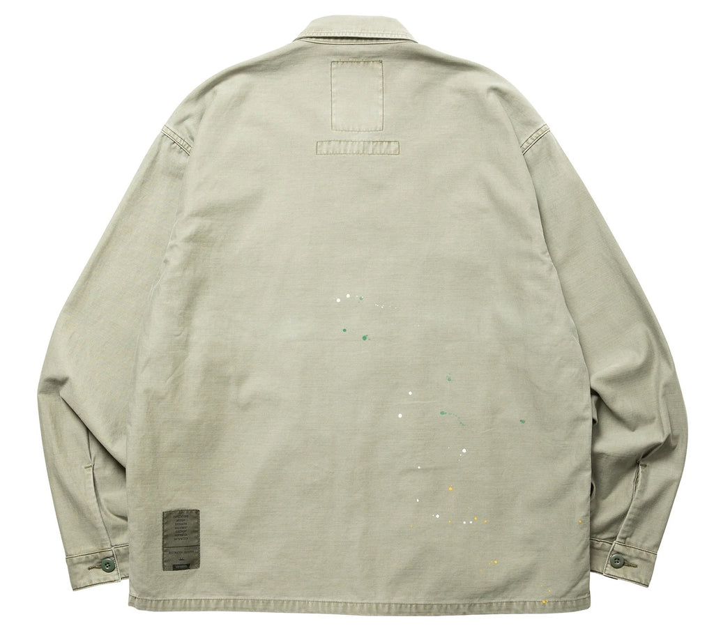 PAINT SPLATTER BDU SHIRT OLIVE