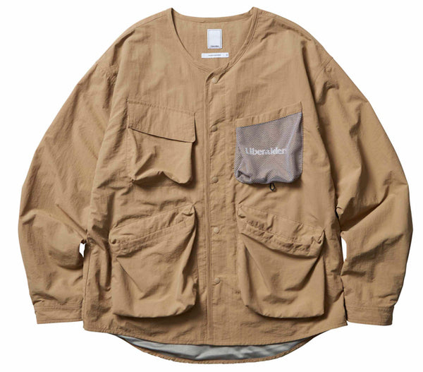 NYLON UTILITY JACKET BEIGE – ACD GALLERY